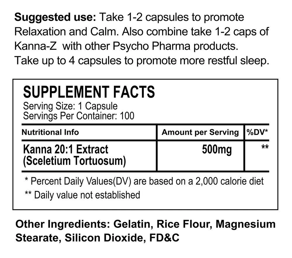 Kanna Extract Capsules Kanna Extract Capsules